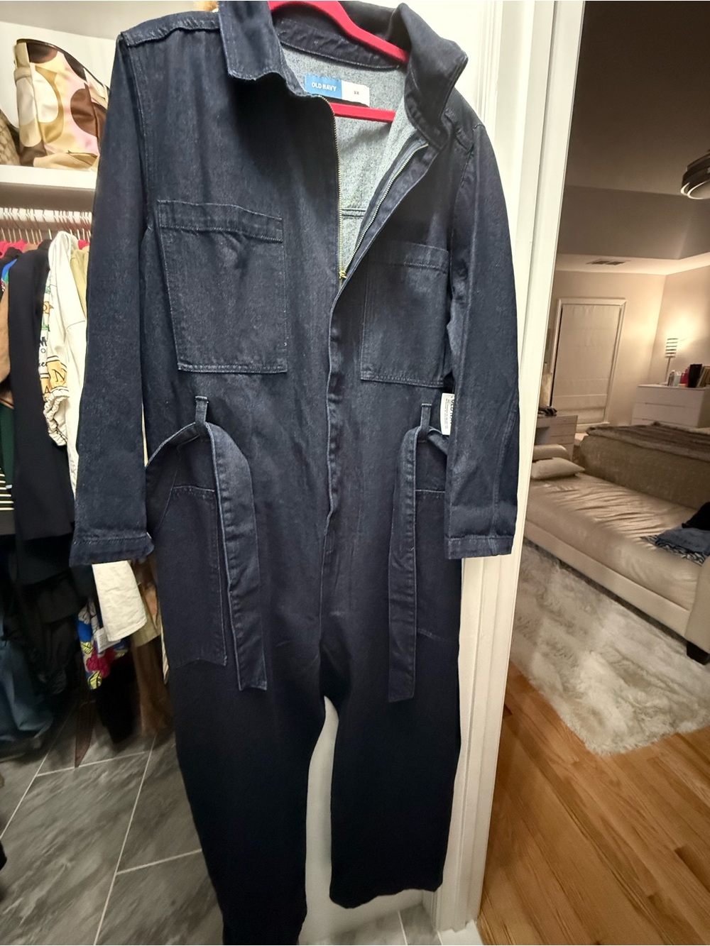 Old Navy NWT Dark Blue Denim Jumpsuit